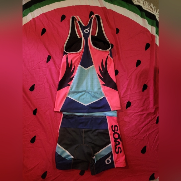 Soas | Tops | Soas Hot Pink Triathlon Kit | Poshmark